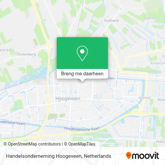 Handelsonderneming Hoogeveen kaart