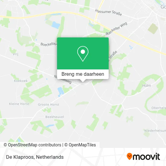 De Klaproos kaart