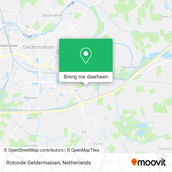 Rotonde Geldermalsen kaart