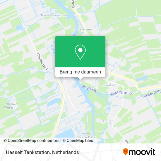 Hasselt Tankstation kaart