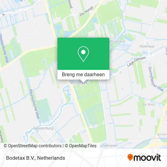 Bodetax B.V. kaart