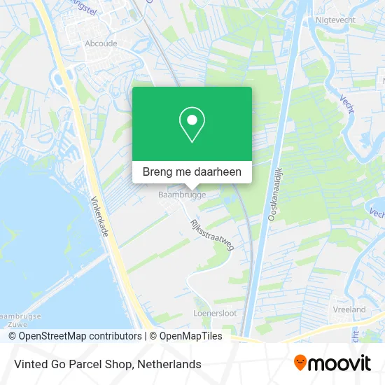 Vinted Go Parcel Shop kaart
