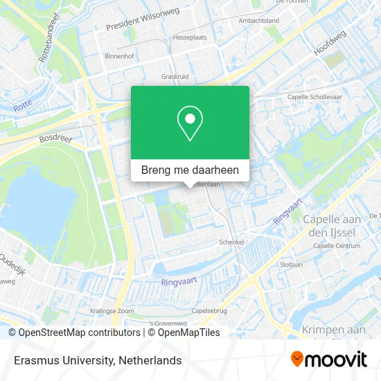Erasmus University kaart