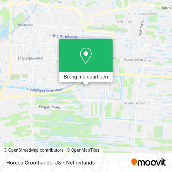 Horeca Groothandel J&P kaart