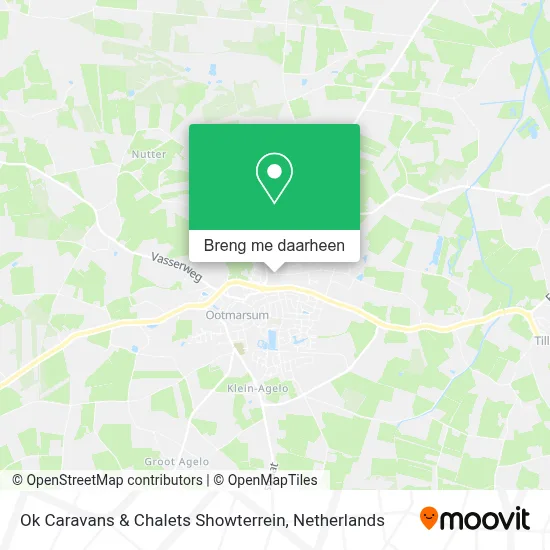 Ok Caravans & Chalets Showterrein kaart