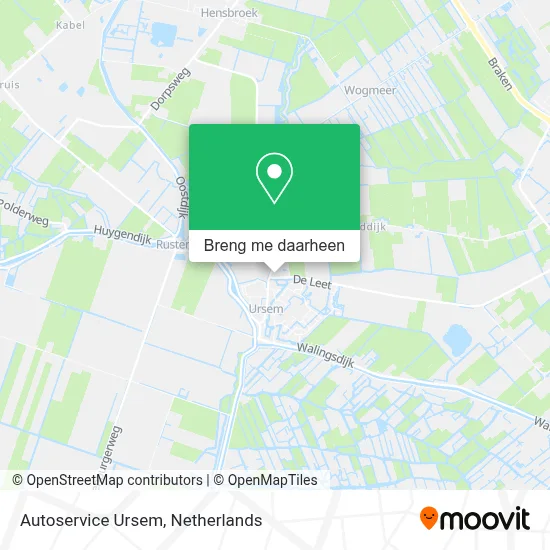 Autoservice Ursem kaart