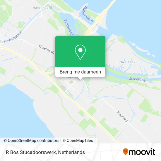 R Bos Stucadoorswerk kaart