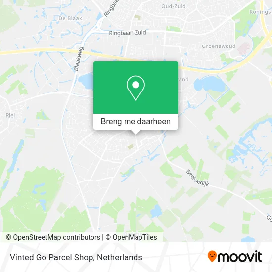 Vinted Go Parcel Shop kaart