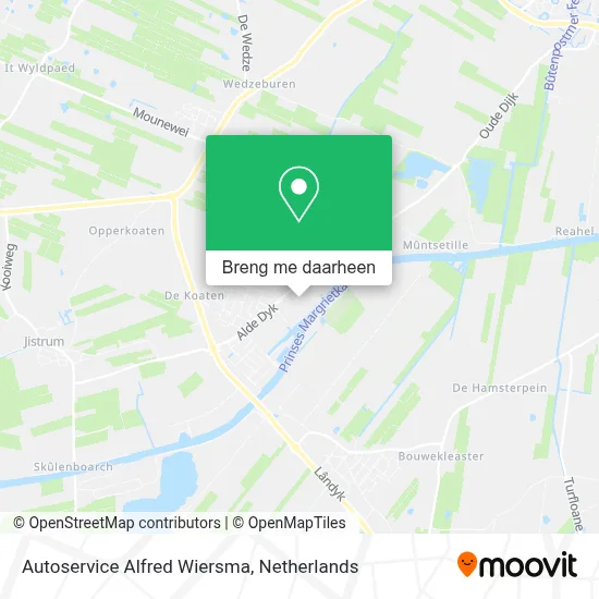Autoservice Alfred Wiersma kaart