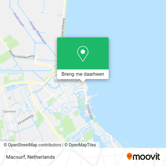 Macsurf kaart