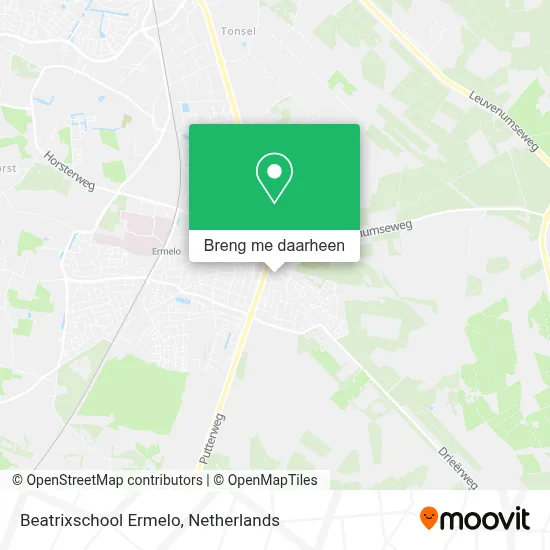 Beatrixschool Ermelo kaart