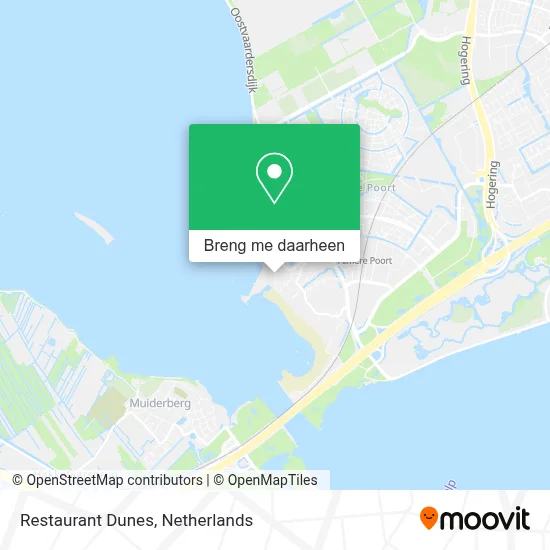 Restaurant Dunes kaart
