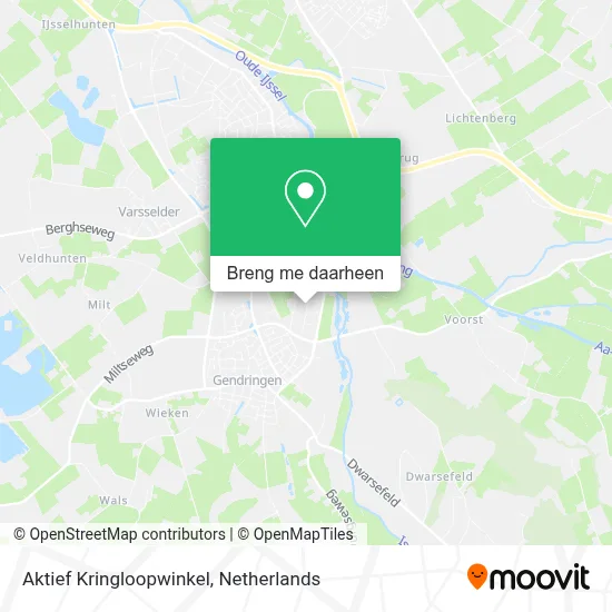 Aktief Kringloopwinkel kaart