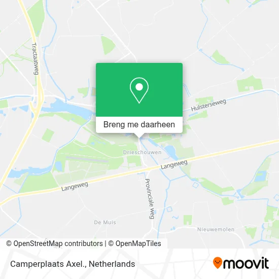 Camperplaats Axel. kaart