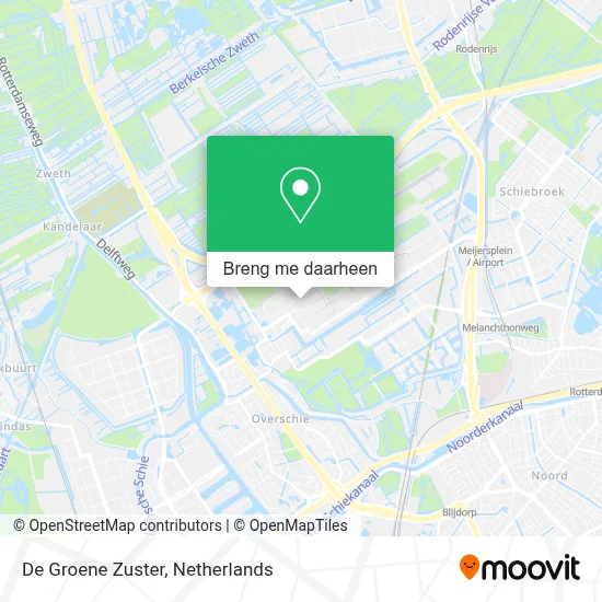 De Groene Zuster kaart