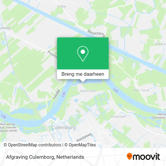 Afgraving Culemborg kaart