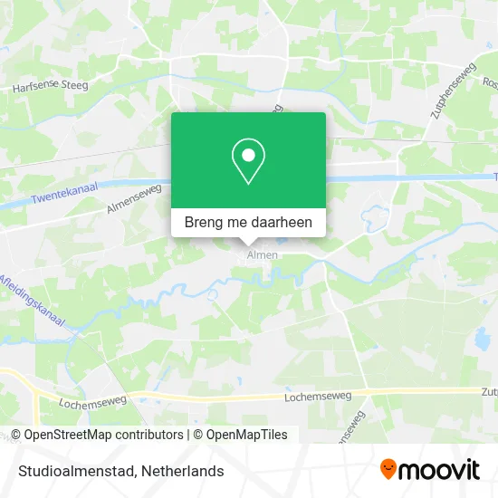 Studioalmenstad kaart