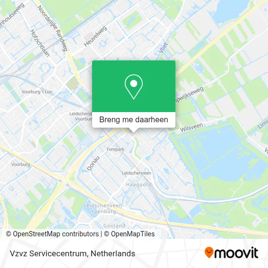 Vzvz Servicecentrum kaart