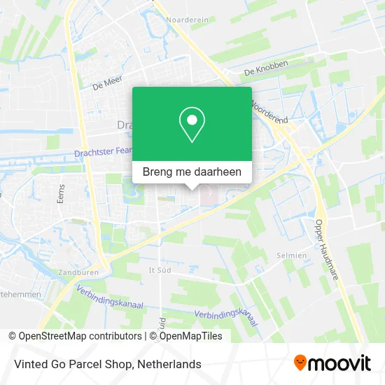 Vinted Go Parcel Shop kaart
