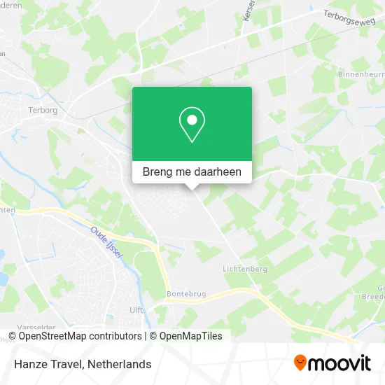Hanze Travel kaart
