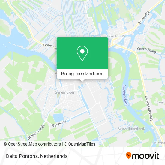 Delta Pontons kaart