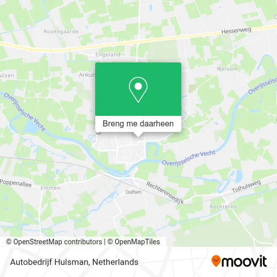 Autobedrijf Hulsman kaart