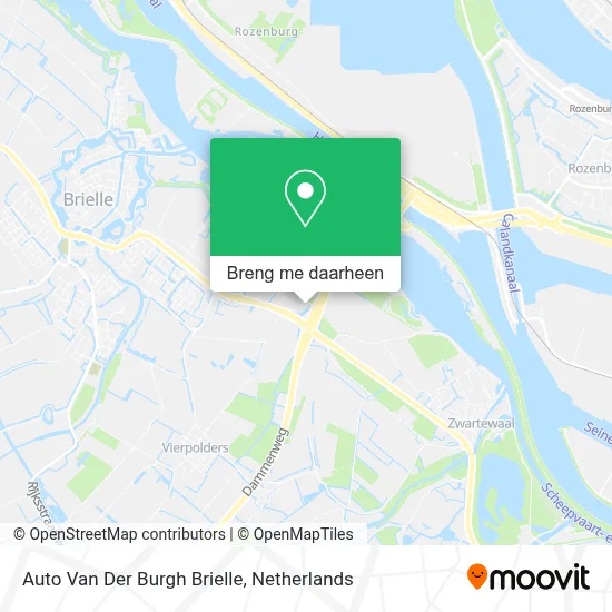 Auto Van Der Burgh Brielle kaart