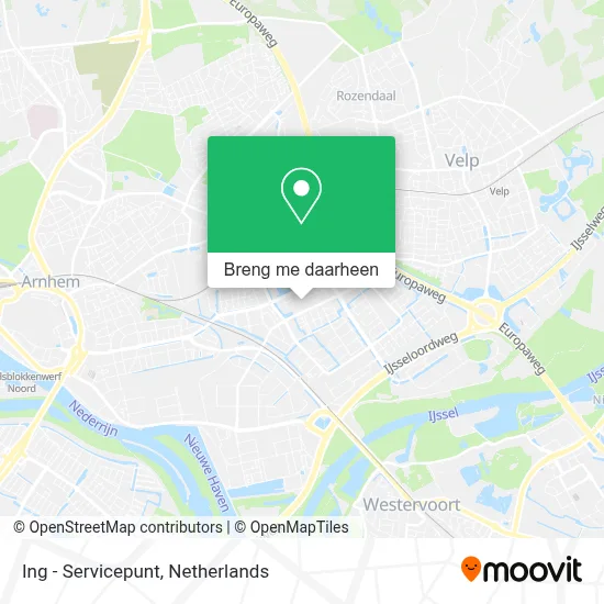 Ing - Servicepunt kaart