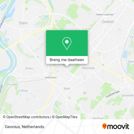 Geonius kaart