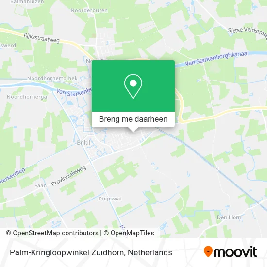 Palm-Kringloopwinkel Zuidhorn kaart