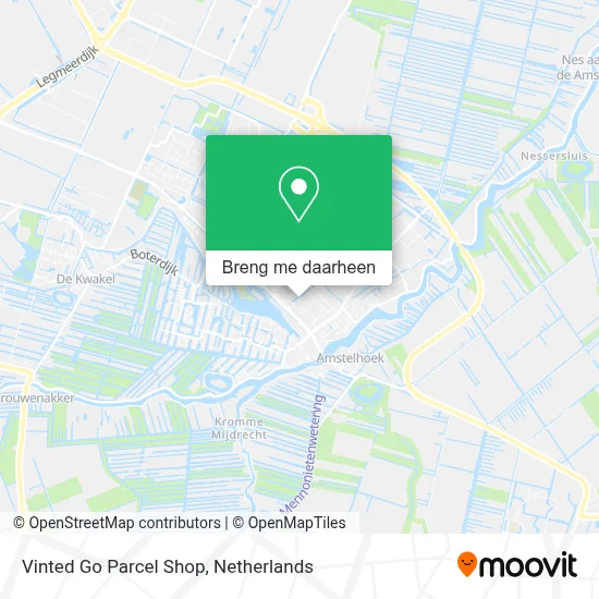 Vinted Go Parcel Shop kaart