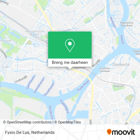 Fysio De Lus kaart