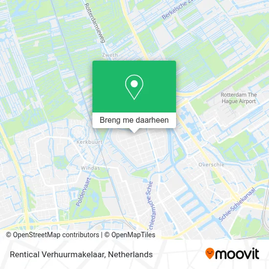 Rentical Verhuurmakelaar kaart