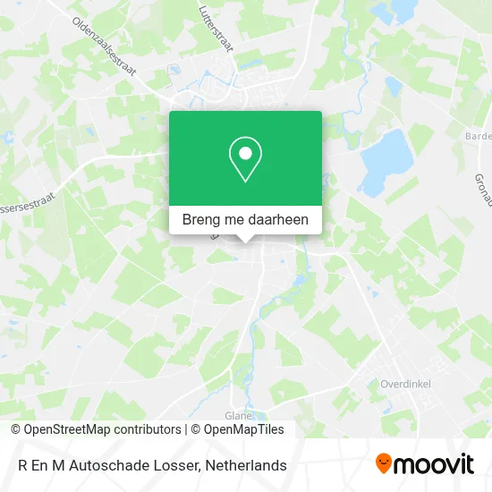 R En M Autoschade Losser kaart