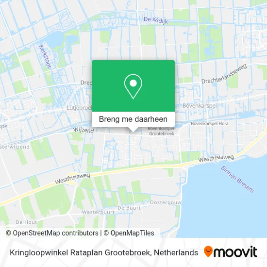 Kringloopwinkel Rataplan Grootebroek kaart