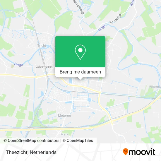Theezicht kaart
