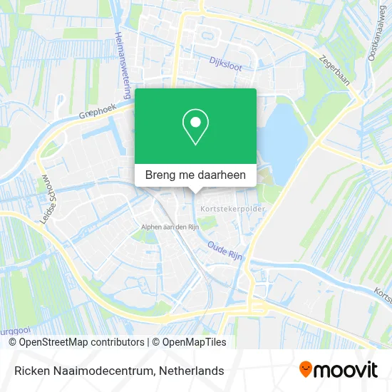 Ricken Naaimodecentrum kaart