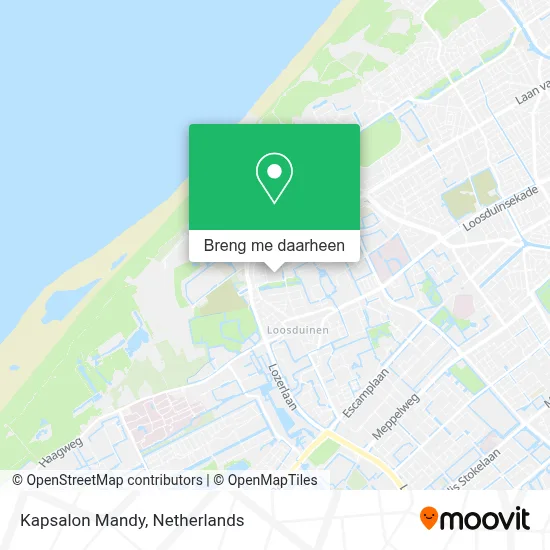 Kapsalon Mandy kaart