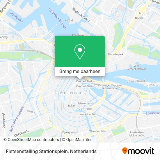 Fietsenstalling Stationsplein kaart