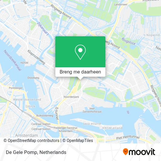 De Gele Pomp kaart