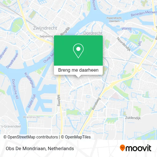 Obs De Mondriaan kaart