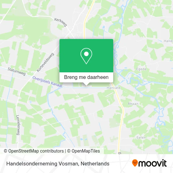 Handelsonderneming Vosman kaart