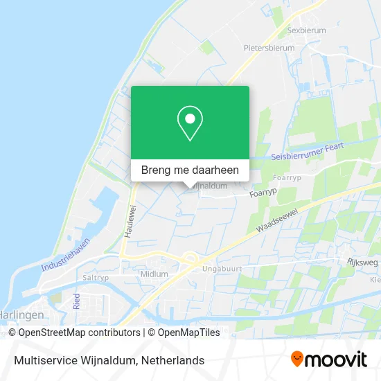 Multiservice Wijnaldum kaart