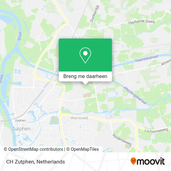 CH Zutphen kaart