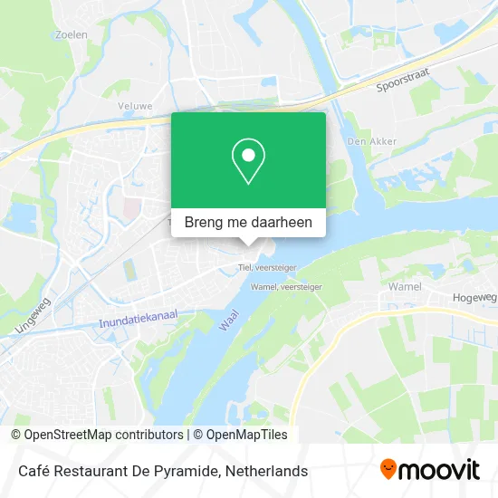 Café Restaurant De Pyramide kaart