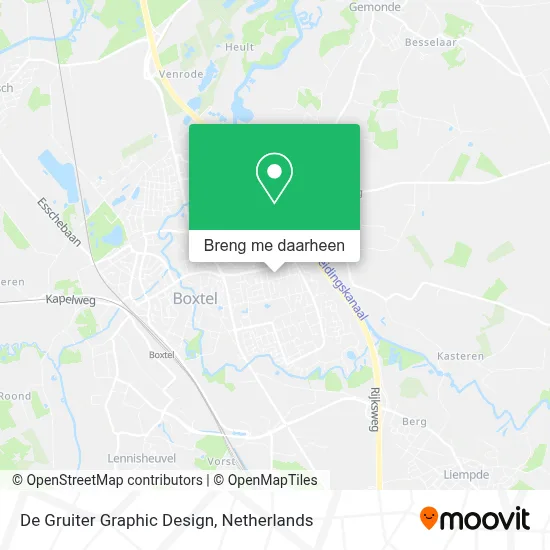 De Gruiter Graphic Design kaart