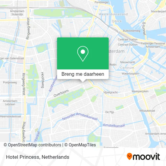Hotel Princess kaart