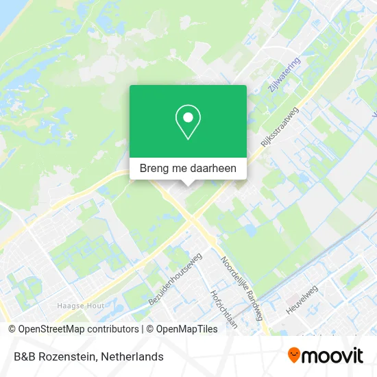 B&B Rozenstein kaart
