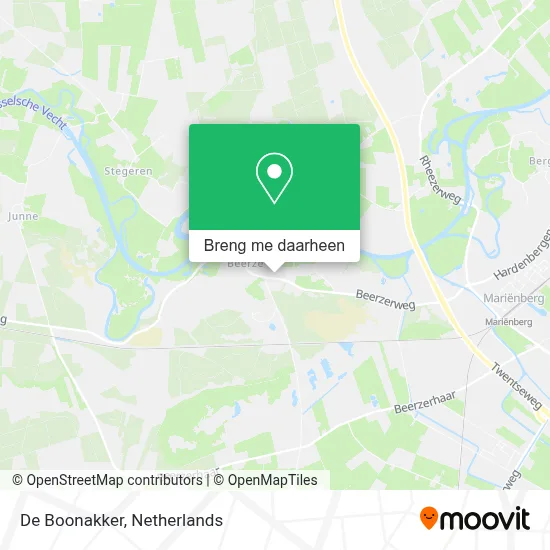 De Boonakker kaart