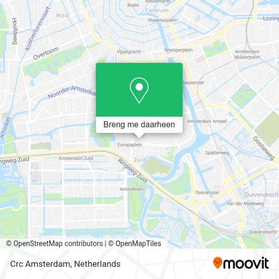 Crc Amsterdam kaart